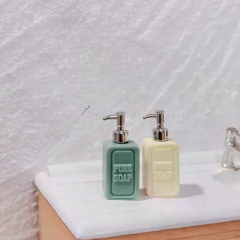4Pcs Miniature Soap Dispenser  - Model Kit Fantasy 评论和价格