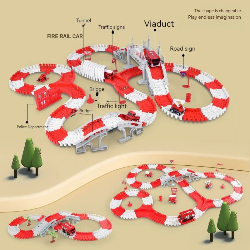 Fire Engine Track Assembling C - Model Kit Engine 评论和价格