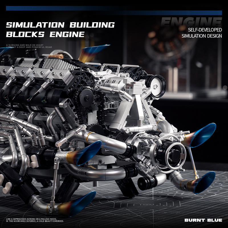 Technical Supercar V8 Engine B - Model Kit Engine 评论和价格