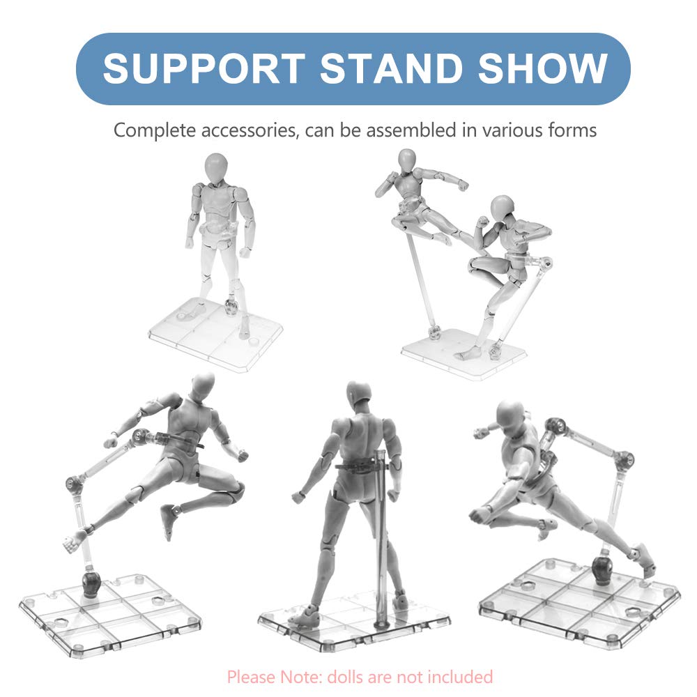Clear Action Figure Stand,Asse - Model Kit Eva 评论和价格