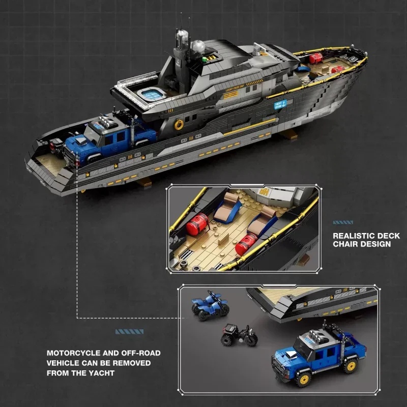 Reobrix 66103 Giant Luxury Yac - Model Kit Yacht 评论和价格