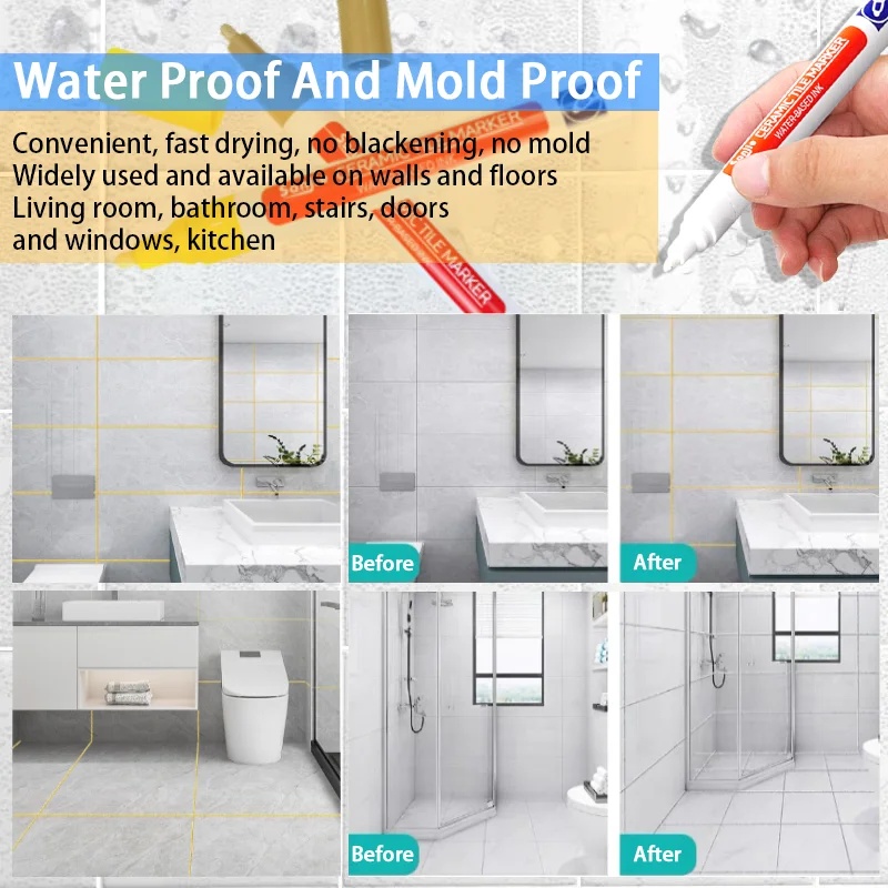1-2 Pcs Waterproof White Marke - Paint Model Kit 评论和价格